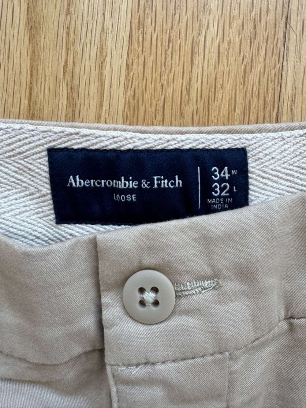 Abercrombie & Fitch Men's Tan Chinos, 34x32